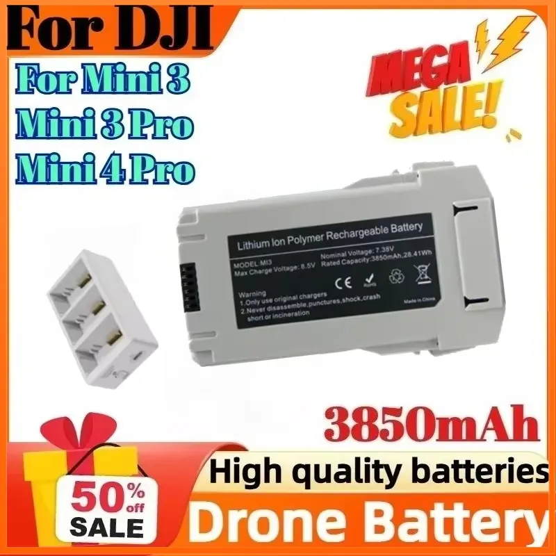 Dji Drone Mini 4 Pro - 3850mAh Flight Time 45 Minutes For